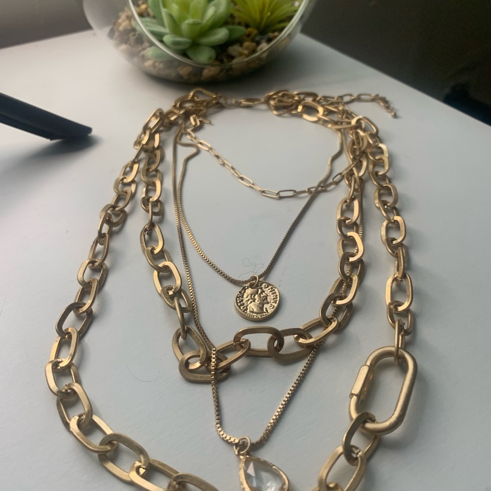 Layered necklaces